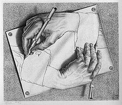 Escher, Drawing Hands. Source: Wikimedia