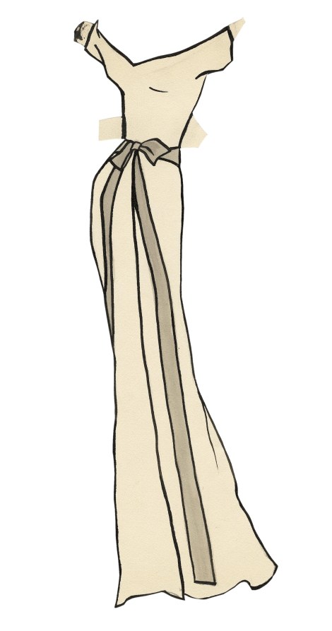 שמלה לבובה המצוירת