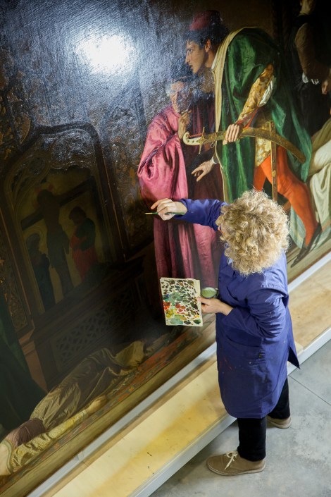 עבודות השחזור של יצירת האמנות של מלמנטי