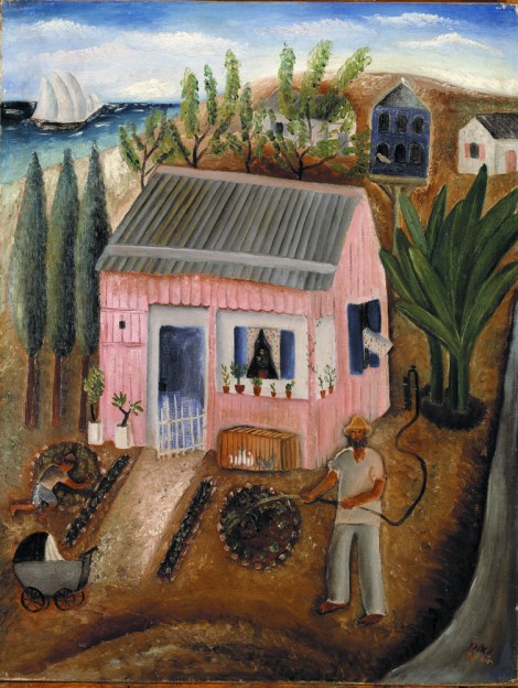 ראובן רובין, בית ליד הים, 1925-1923, שמן על בד, אוסף פרטי, ניו יורק