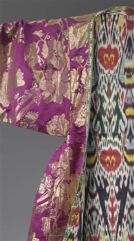 בד בוכרי רקום בדוגמת פרחים, מתוך אוסף מוזיאון ישראל, צילום מאורו מליאני.