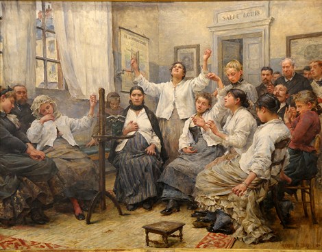 Georges Moreau de Tours (1848–1901), Les Fascinées de la Charité (Patients in a State of Fascination at La Charité Hospital,