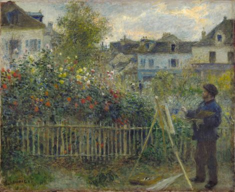 Auguste Renoir, Monet, Painting his garden at Argenteuil